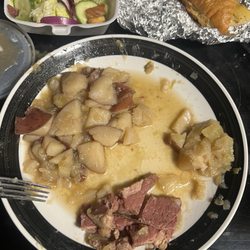 Hull's Landing - Corn beef and cabbage dinner $20 (with tax & tip)