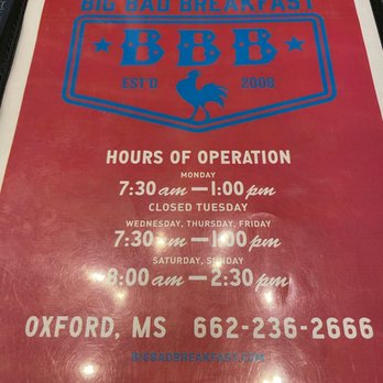 Big Bad Breakfast - Breakfast & Brunch Near Me - Oxford, Mississippi