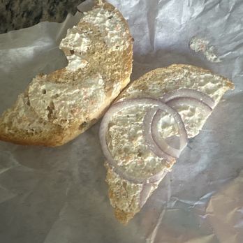 Bagel Street Cafe - Hire new people!!! This is the worse bagel ever made!!! Too cheap!!! - Bagels Near Me - Tracy, California