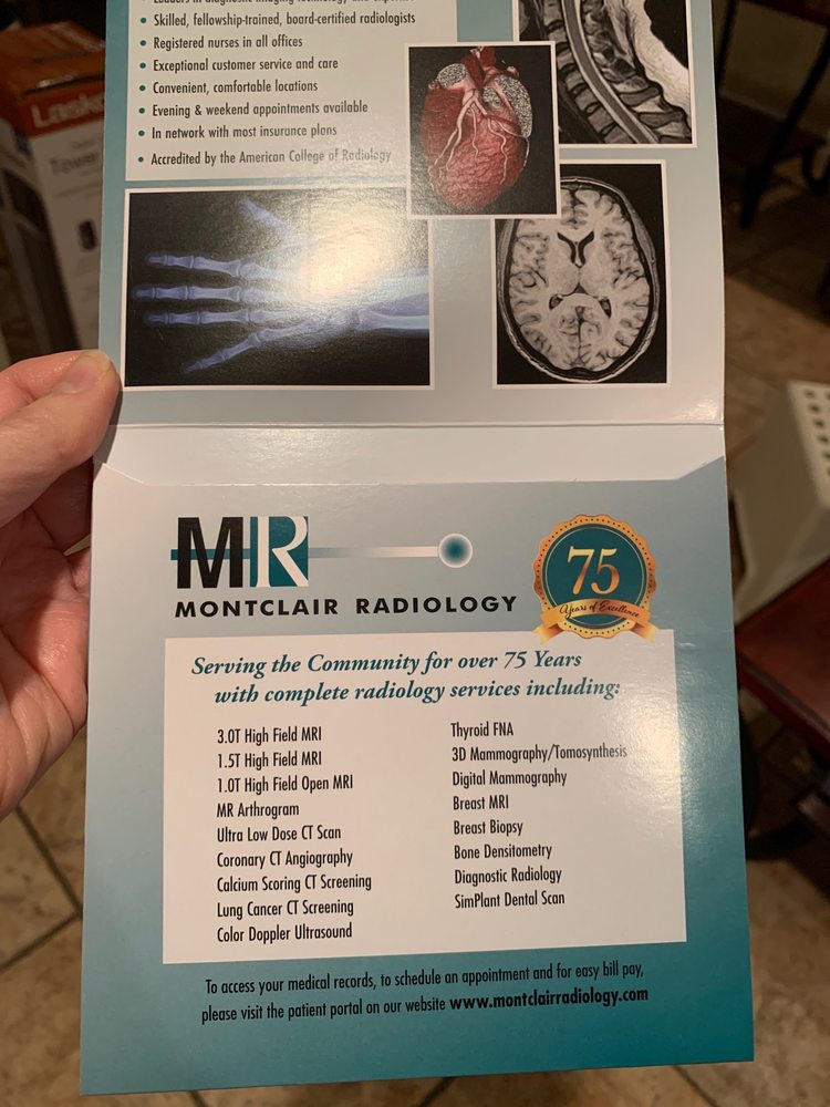 Montclair Radiology West Caldwell New Jersey MONTCLAIR RADIOLOGY - Updated June 2025 - 550 Summit Ave, Jersey City