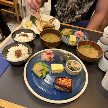 Okonomi YUJI Ramen - Breakfast set with Swordfish 5 Sides Bento - Breakfast & Brunch Near Me - New York, New York Okonomi YUJI Ramen - Breakfast set with Swordfish 5 Sides Bento - Breakfast & Brunch Near Me - New York, New York