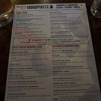 Von's 1000 Spirits - New American Near Me - Seattle, Washington Von's 1000 Spirits - New American Near Me - Seattle, Washington