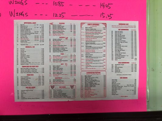 Menu photo 2 Joe's Carry Out Mount Rainier, MD