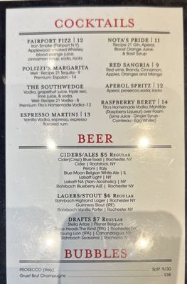 Menu photo 5 Polizzi's Rochester, NY