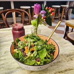 Mandy’s - Heartbeet Salad & Berry Acai Smoothie