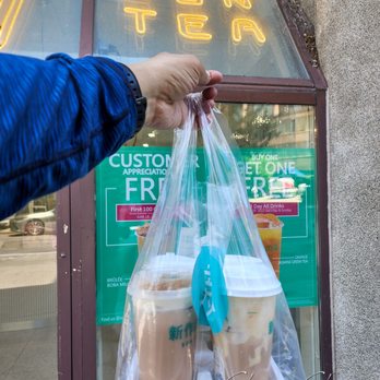 Sun Tea - Takeout bag - Bubble Tea Near Me - Toronto, Ontario