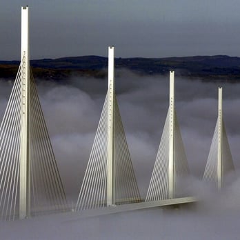 Viaduc de Millau - Le viaduc dans les nuages...cela fait penser à des voilures de bateaux! - Landmarks & Historical Buildings Near Me Viaduc de Millau - Le viaduc dans les nuages...cela fait penser à des voilures de bateaux! - Landmarks & Historical Buildings Near Me