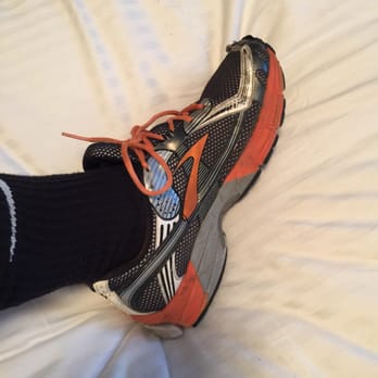 Running Wild - I usually wear brooks to run in and they've got a great selection, these are my dog trail running shoes, and yup they were on sale! - Sports Wear Near Me - Palm Springs, California