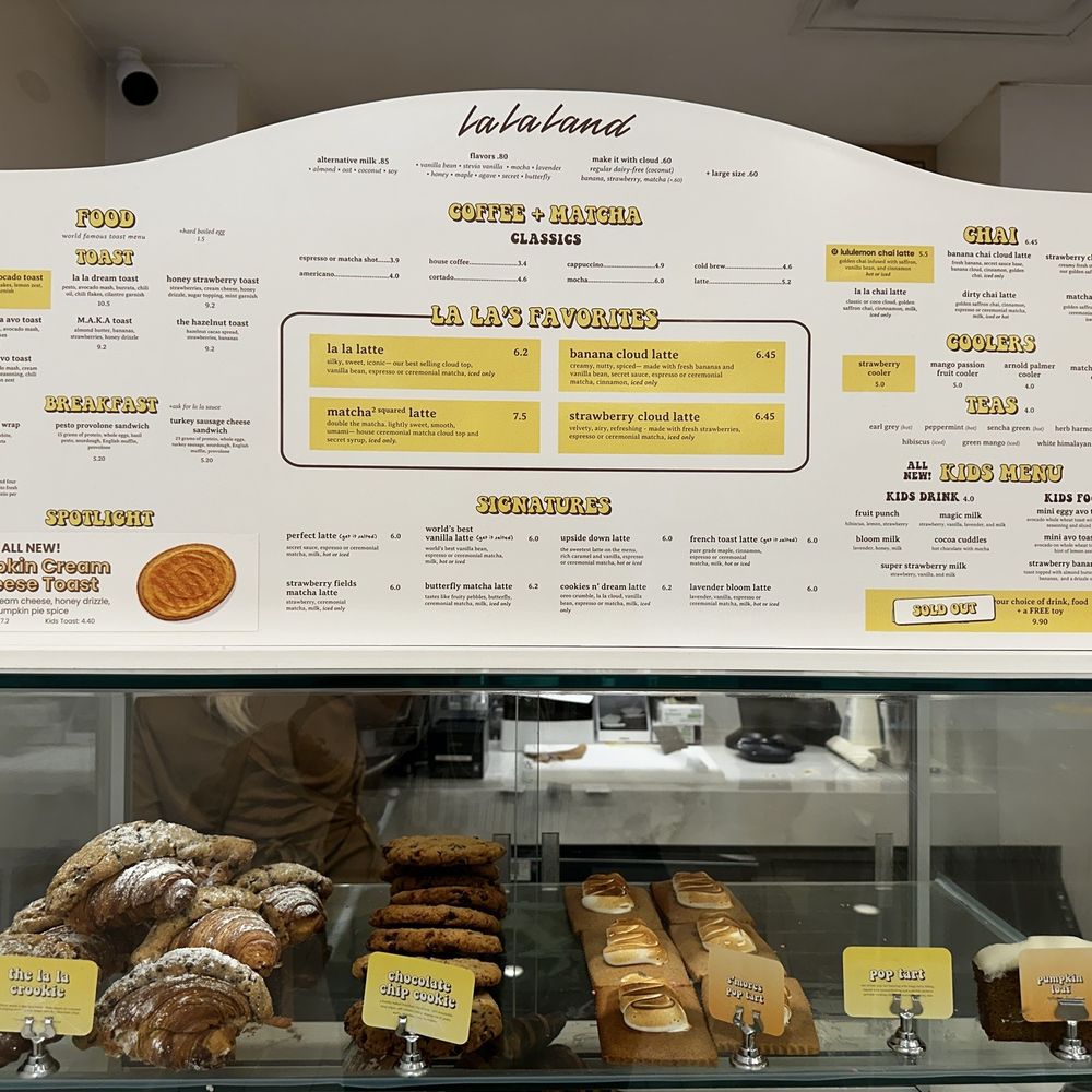 La La Land - Menu - Coffee & Tea Near Me - Dallas, Texas La La Land - Menu - Coffee & Tea Near Me - Dallas, Texas