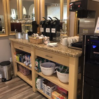Goldwaves Salon - Drink station! Coffee, hot water for tea, creamers, ice water, hot cocoa- you name it! - Hair Extensions Near Me - Fort Worth, Texas