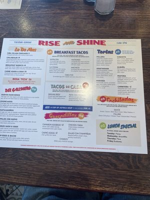 Menu photo 1 Cafe El Tapatio Chicago, IL