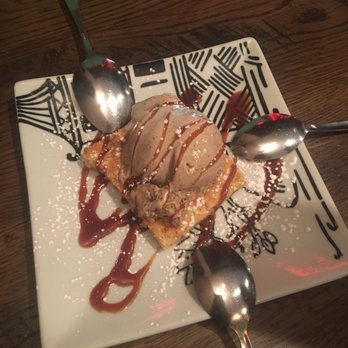 Bang! - Pistachio blondie with homemade coffee ice cream... life changing - Vegetarian Near Me - Charlottesville, Virginia