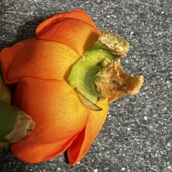Art in Bloom - Brittle glue that was supposed to hold flower on