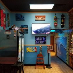 Mucho Mahalo Burritos - Small and cozy but definitely a shout-out to Hawaiian tropes.