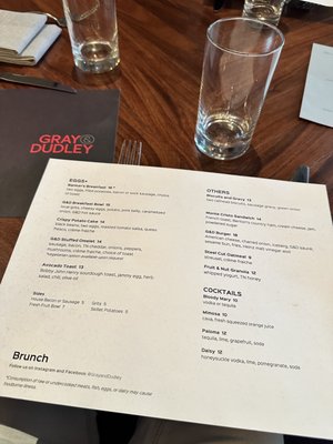 Menu photo 5 Gray & Dudley Nashville, TN