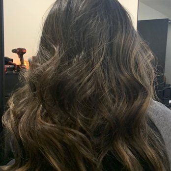 Salon Champagne - Night of! I love it straight it curled - Hair Salons Near Me - Huntington Beach, California