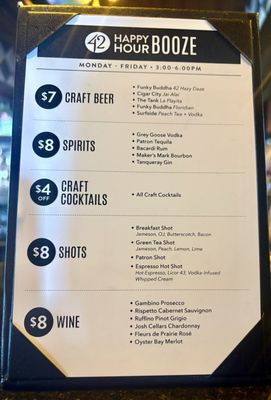 Menu photo 3 Tap 42 - Kendall  Miami, FL