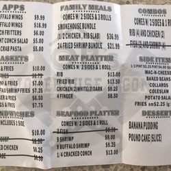 Ob’s Smokehouse & Conch - Menu