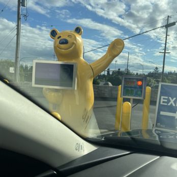 Brown Bear Car Wash - The Bear is happy and waves bye - Car Wash Near Me - Lynnwood, Washington Brown Bear Car Wash - The Bear is happy and waves bye - Car Wash Near Me - Lynnwood, Washington