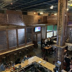 Looking down to the main bar