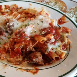 Baked Ziti with meatballs.