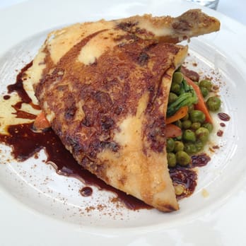 Stella - Chicken thigh with house cured bacon, peas & carrots, and shallot-chicken jus - Specialty Food Near Me - Truckee, California Stella - Chicken thigh with house cured bacon, peas & carrots, and shallot-chicken jus - Specialty Food Near Me - Truckee, California