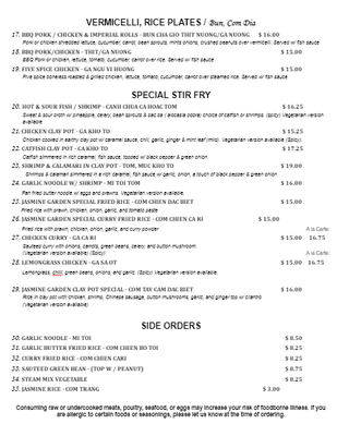 Menu photo 5 Jasmine Garden San Francisco, CA Menu photo 5 Jasmine Garden San Francisco, CA