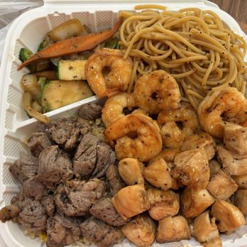 Teppan Take Out - 3 protein meal with everything - Teppanyaki Near Me - Las Vegas, Nevada Teppan Take Out - 3 protein meal with everything - Teppanyaki Near Me - Las Vegas, Nevada