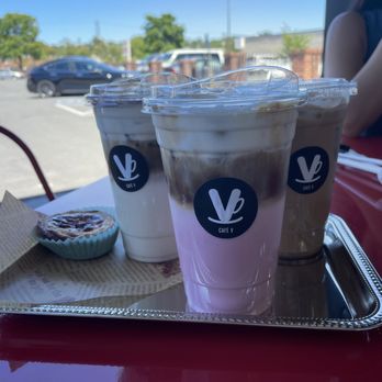 Cafe V - Egg Tart, Tiramisu Latte, Pink Blossom Latte, Chai Latte - Coffee & Tea Near Me - Annandale, Virginia Cafe V - Egg Tart, Tiramisu Latte, Pink Blossom Latte, Chai Latte - Coffee & Tea Near Me - Annandale, Virginia
