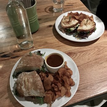 Brider - Wagyu French dip (closest) and a turkey, bacon & avocado sandwich. Both incredible!! - New American Near Me - Denver, Colorado Brider - Wagyu French dip (closest) and a turkey, bacon & avocado sandwich. Both incredible!! - New American Near Me - Denver, Colorado