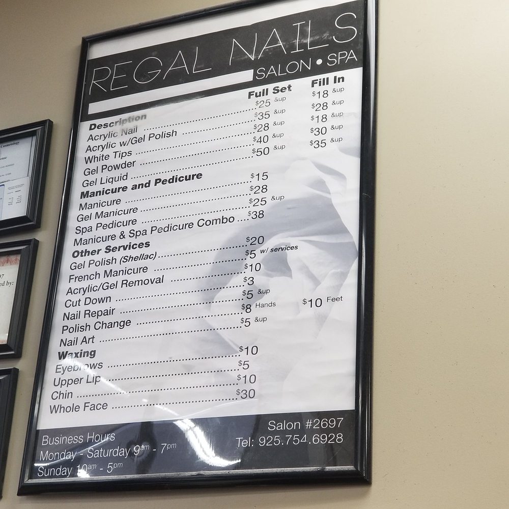 REGAL NAILS 146 Photos & 59 Reviews 4893 Lone Tree Way, Antioch, California Nail Salons