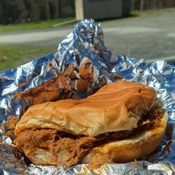Glenn's Grill & Barbeque - Glenn's classic pulled pork BBQ sandwich, $7