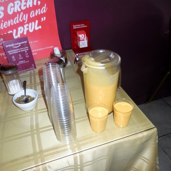 Tasty Indian Bistro - Self serve mango lassi - Indian Near Me - Everett, Washington