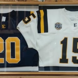 Nelson Fine Art Center - 2015 was the first year for ETSU football after a 12 year break. This shadowbox is to be auctioned off at the Buccaneer Bash ...
