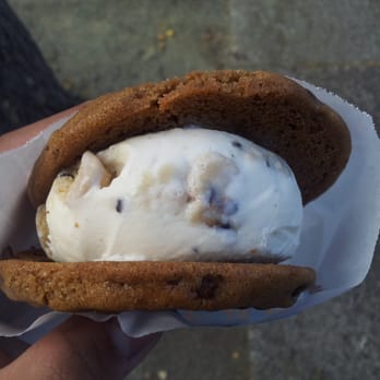 CREAM - Ice cream sandwich, 2 chocolate chip cookies + 1 scoop cookie dough ice cream - Desserts Near Me - Berkeley, California CREAM - Ice cream sandwich, 2 chocolate chip cookies + 1 scoop cookie dough ice cream - Desserts Near Me - Berkeley, California