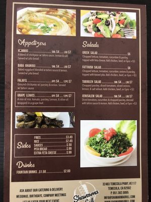 Menu photo 8 Shawarma Grill Temecula, CA Menu photo 8 Shawarma Grill Temecula, CA