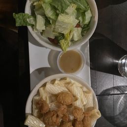 Mac and cheese with salad combo