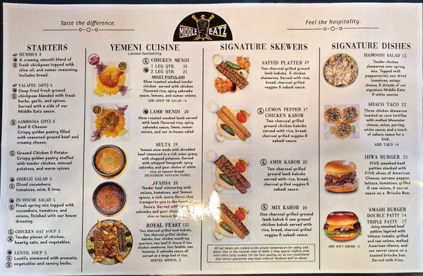 Menu photo 2 Middle Eatz Nashville, TN Menu photo 2 Middle Eatz Nashville, TN
