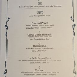 Bar Bohème x Lilli event menu 16 July 2026