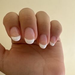 Instyle Nails - French tips. Super odd looking. Weird bubbles. $70 without tip.......