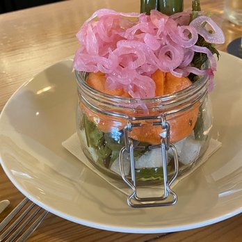The Hungry Diner - The yummy pickle jar! - New American Near Me - Walpole, New Hampshire