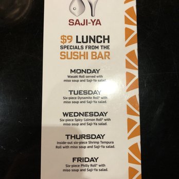 Saji-Ya - Lunch specials. - Japanese Near Me - Saint Paul, Minnesota Saji-Ya - Lunch specials. - Japanese Near Me - Saint Paul, Minnesota