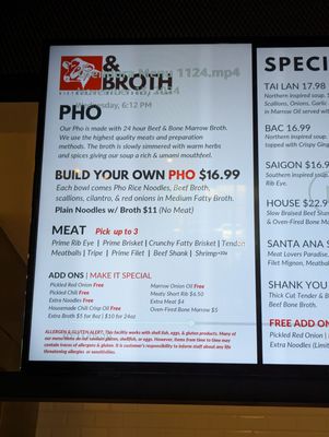 Menu photo 7 And Broth Glendora, CA