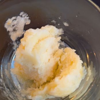 Tiburon Fine Dining - Sorbet to cleanse the palette I think this was pineapple - New American Near Me - Sandy, Utah