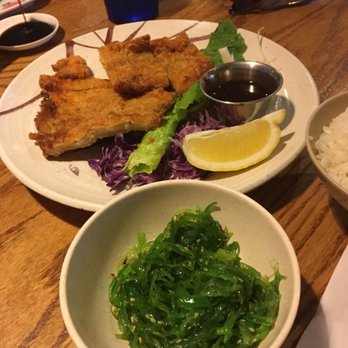 Sakura Bana - Seaweed salad (gross) and chicken katsu (meh) - Japanese Near Me - Omaha, Nebraska Sakura Bana - Seaweed salad (gross) and chicken katsu (meh) - Japanese Near Me - Omaha, Nebraska
