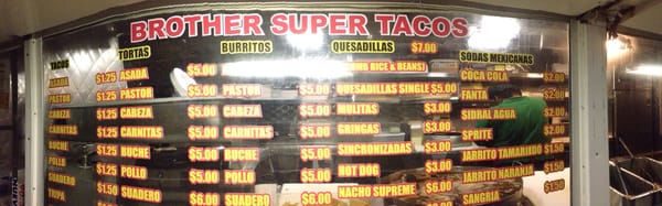 Menu photo 2 Brother's Super Tacos Los Angeles, CA Menu photo 2 Brother's Super Tacos Los Angeles, CA