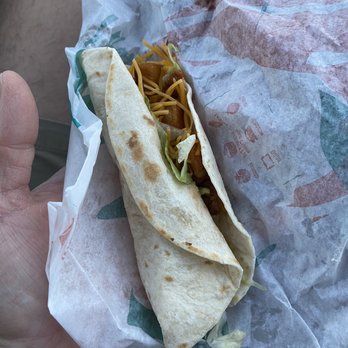 Taco Bell - Skinniest Spicy Potato Soft Taco ever! Very sad. - Fast Food Near Me - Missouri City, Texas Taco Bell - Skinniest Spicy Potato Soft Taco ever! Very sad. - Fast Food Near Me - Missouri City, Texas