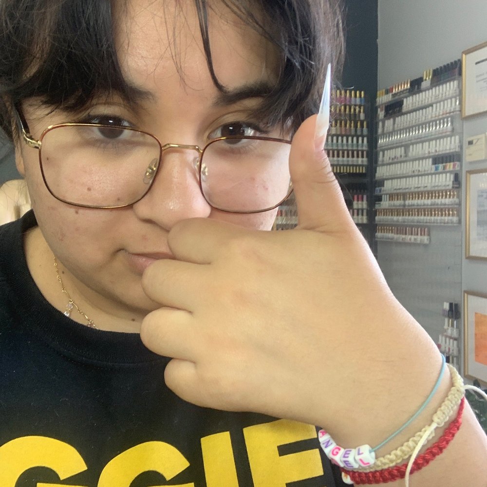 Me with my stiletto nail Me with my stiletto nail