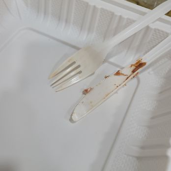 Mexico Viejo - Cheap-ass cutlery - fork and knife simply 'don't work'... and they know it! - Mexican Near Me - Carlsbad, California
