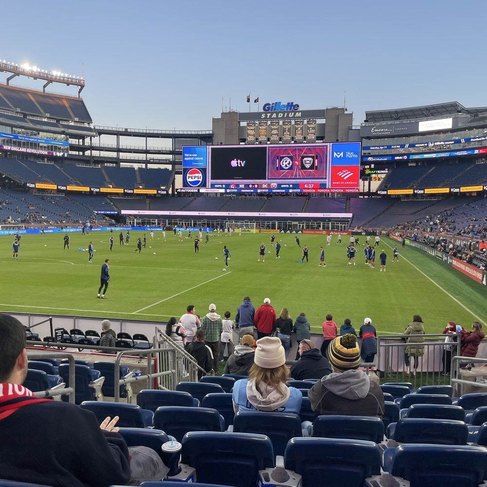 My seats at a revolution game